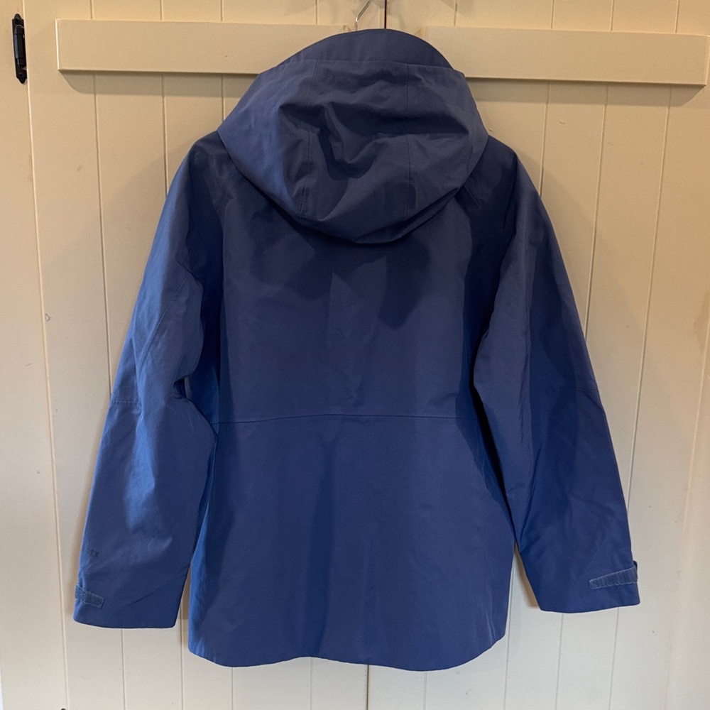 Patagonia Kids Goretex Snowboard Ski Blue Storm Shift Jacket Medium 10 Yr Recco - Picture 2 of 10